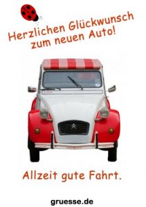 grusskarte glueckwuensche neues auto 002