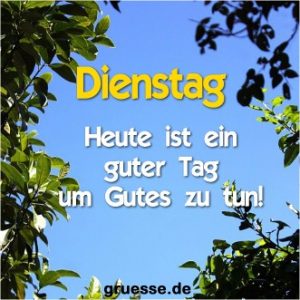 grusskarte zeiten wochentage dienstag 03