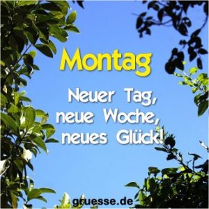 grusskarte zeiten wochentage montag 03